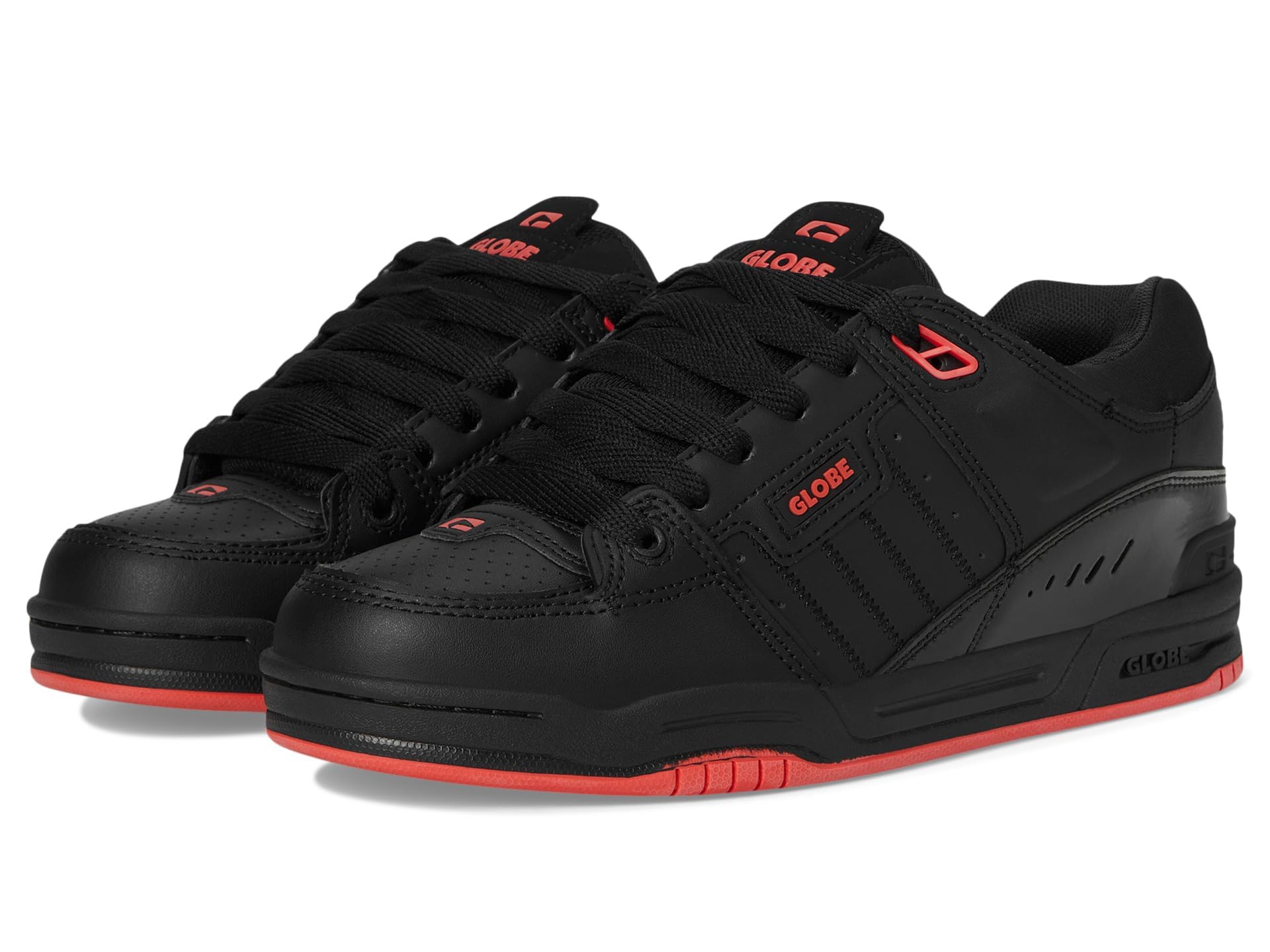 Globe Fusion Skate Shoes - Black/Red (HO24), 11 UK