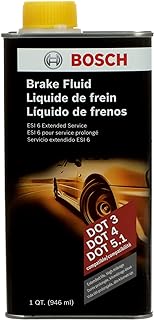 BOSCH ESI6-32N Low Viscosity Extended Life Brake Fluid, DOT 3/4/5.1 - 1 Qt. | Compatible with All Vehicles Designed to Use DOT 3, DOT 4, and DOT 5.1 Brake Fluids - NotCompatible with DOT 5