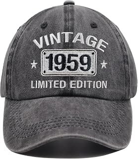 Vintage 1964 1963 1962 1961 1960 1959 1958 1957 1956 1955 Limited Edition Adjustable Embroidered Baseball Cap