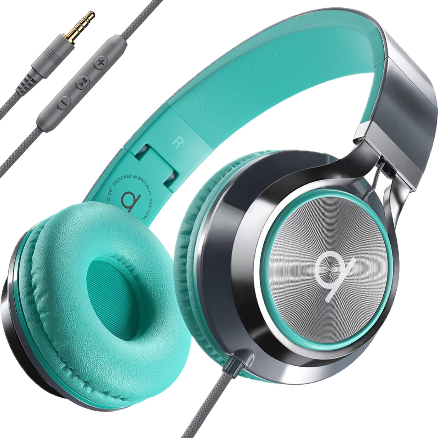 ARTIX Wired Headphones with Mic - Corded Headphones for Kids, Teens & Adults wit