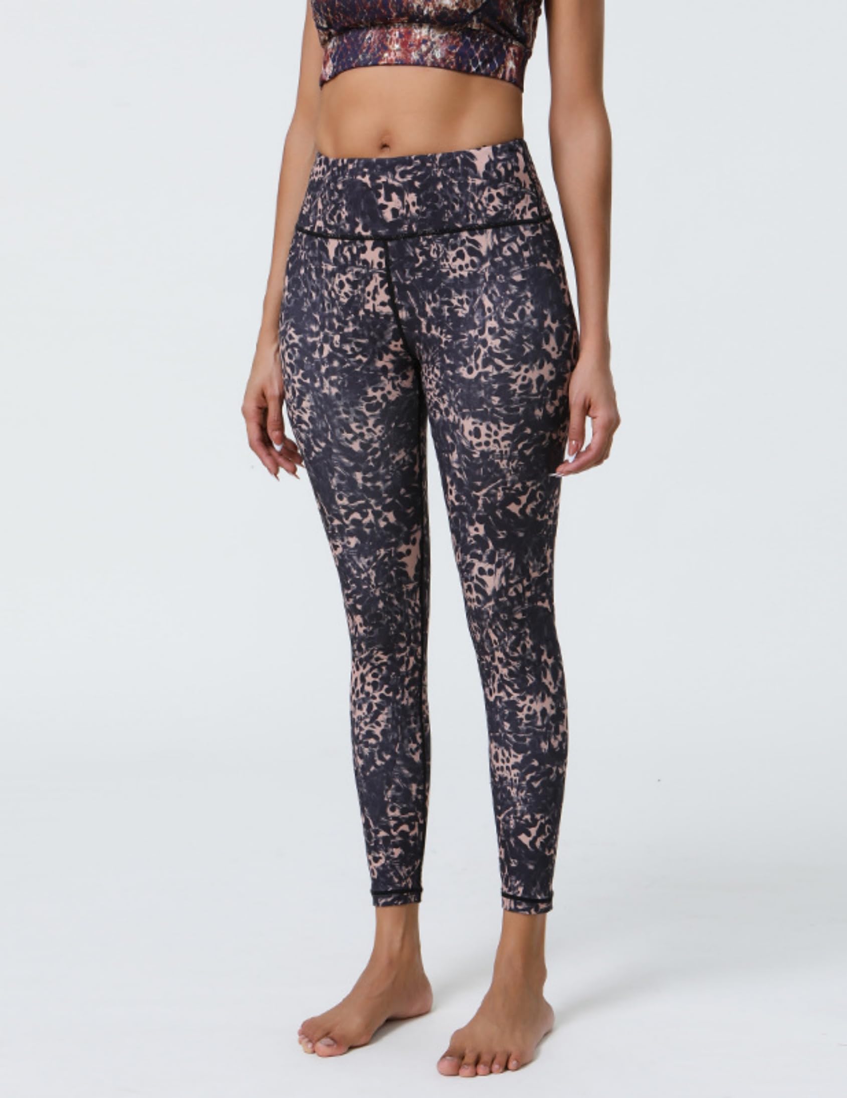 Pantaloni da yoga a vita alta da donna con design elegante per palestra, fitness