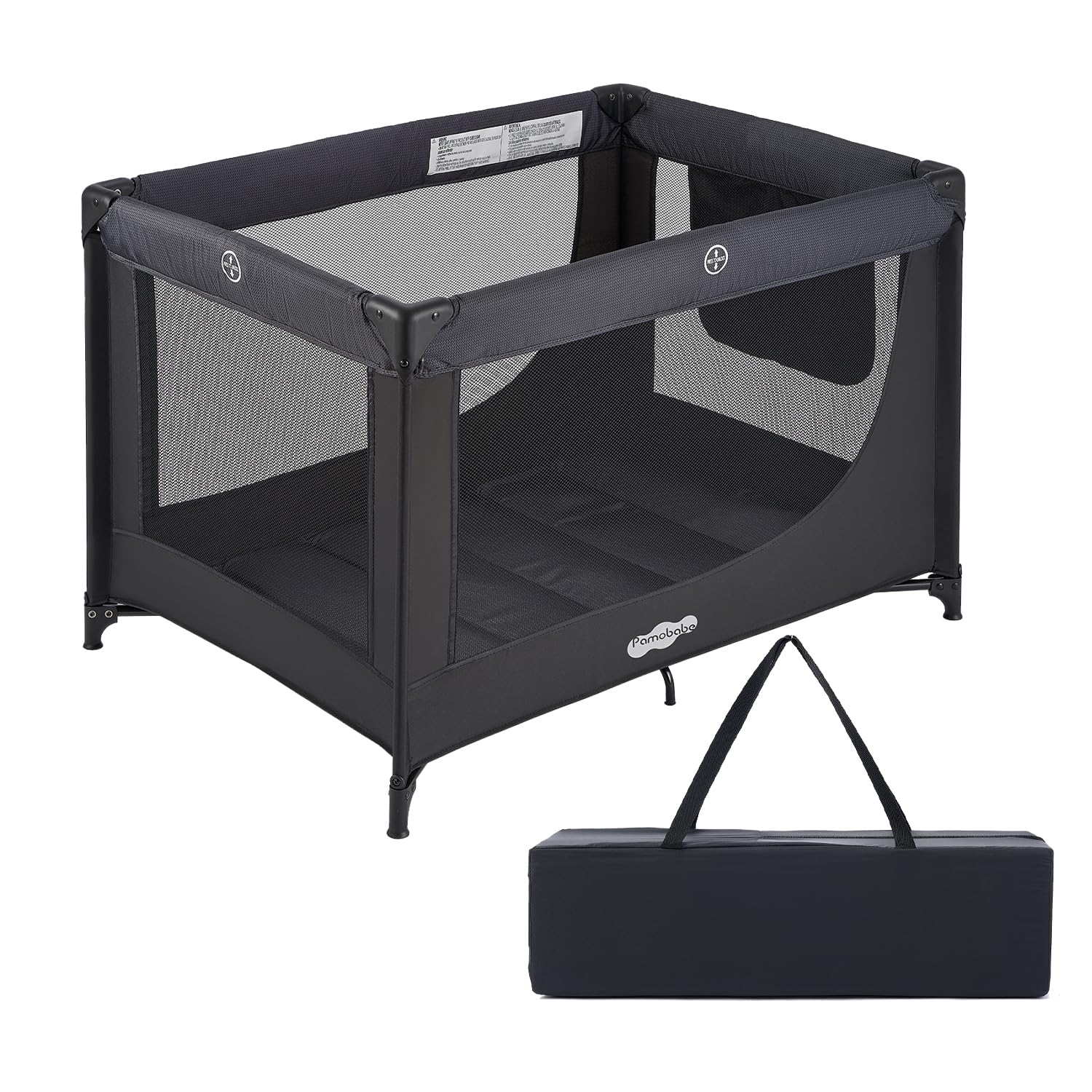 Pamo Babe Pack and Play Portable Baby Crib Foldable Playard Leightweight Travel 