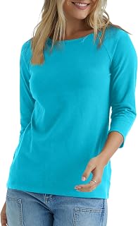 Hanes Women's Raglan Sleeve Stretch Cotton T-Shirt