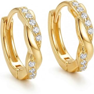 Women's 925 Sterling Silver Exquisite Hoop Earring, Set With Cubic Zirconia, Lightweight And Hypoallergenic, Fashion Women's Jewelry, For Daily And Wedding Wear, The Best Gift For Your Wife Or Friend