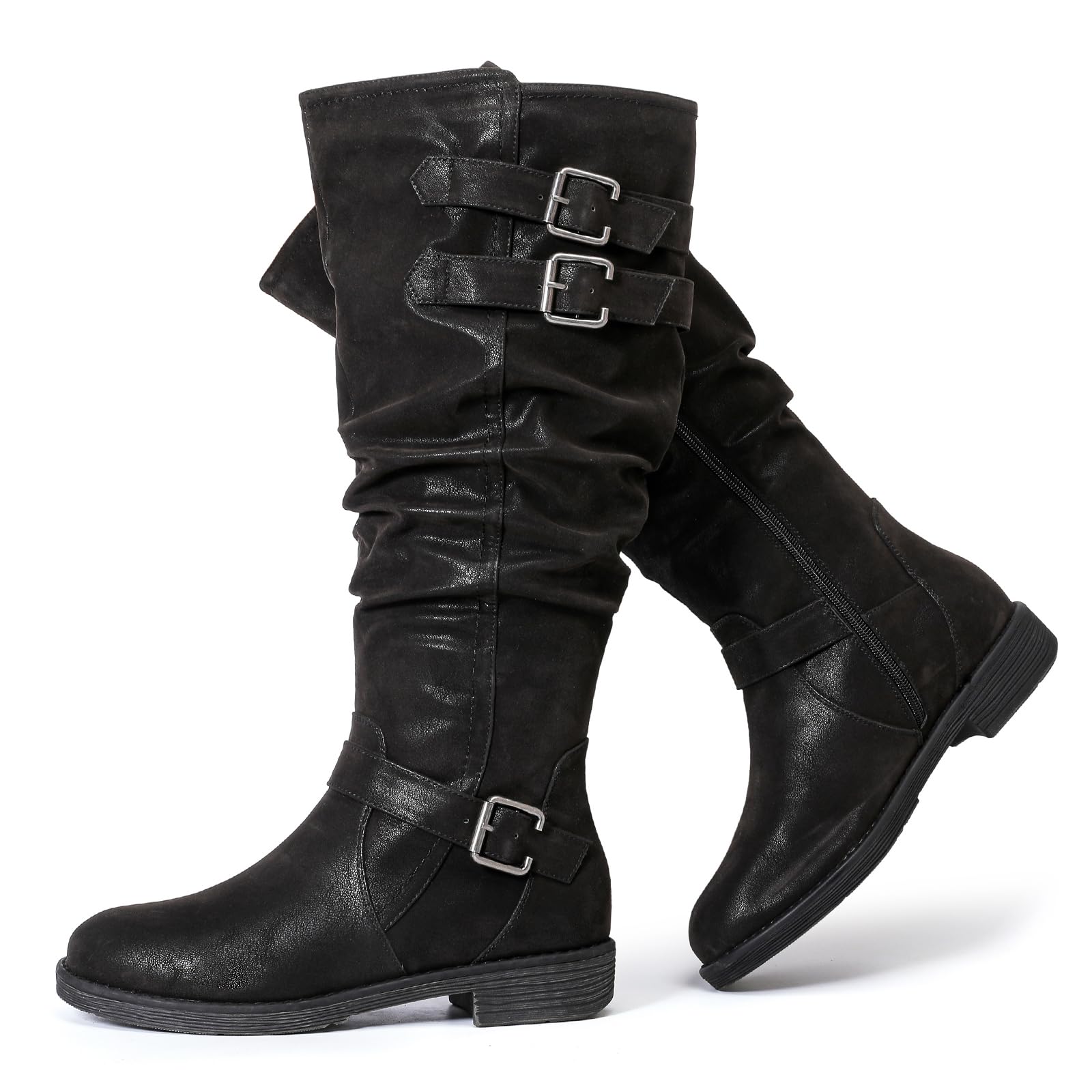 Luoika Women's Extra Wide Calf Knee-High Boots