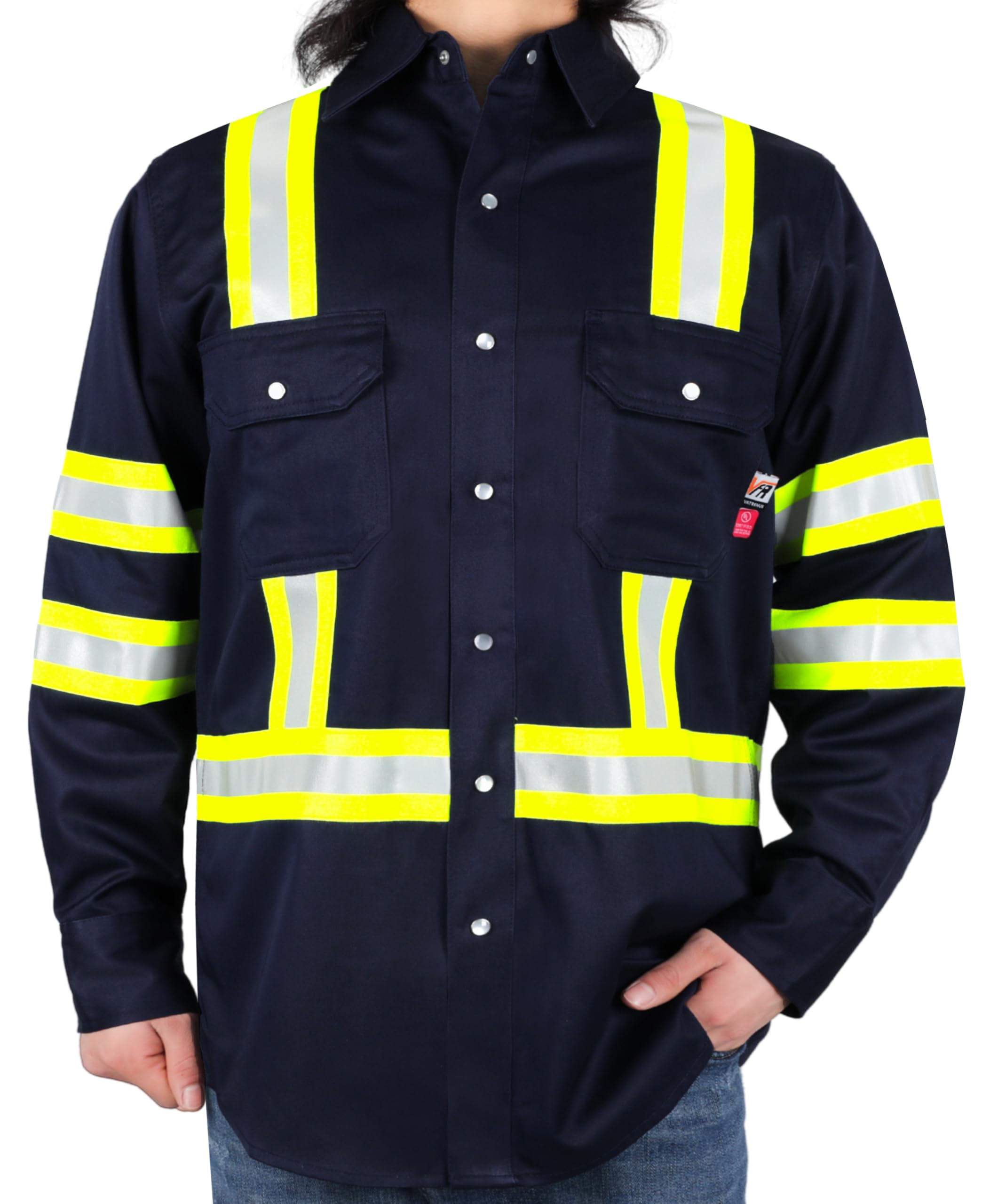 VATRENUS FR Shirts Mens Fire Resistant Fire Resistant 100% Cotton Pre-Shrunk Wor