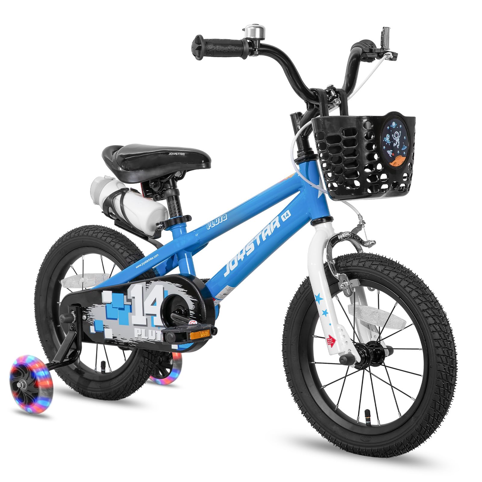 JOYSTAR Pluto 12-20" Kids Bike with Light Up Training Wheels | Kids' Bicycle for