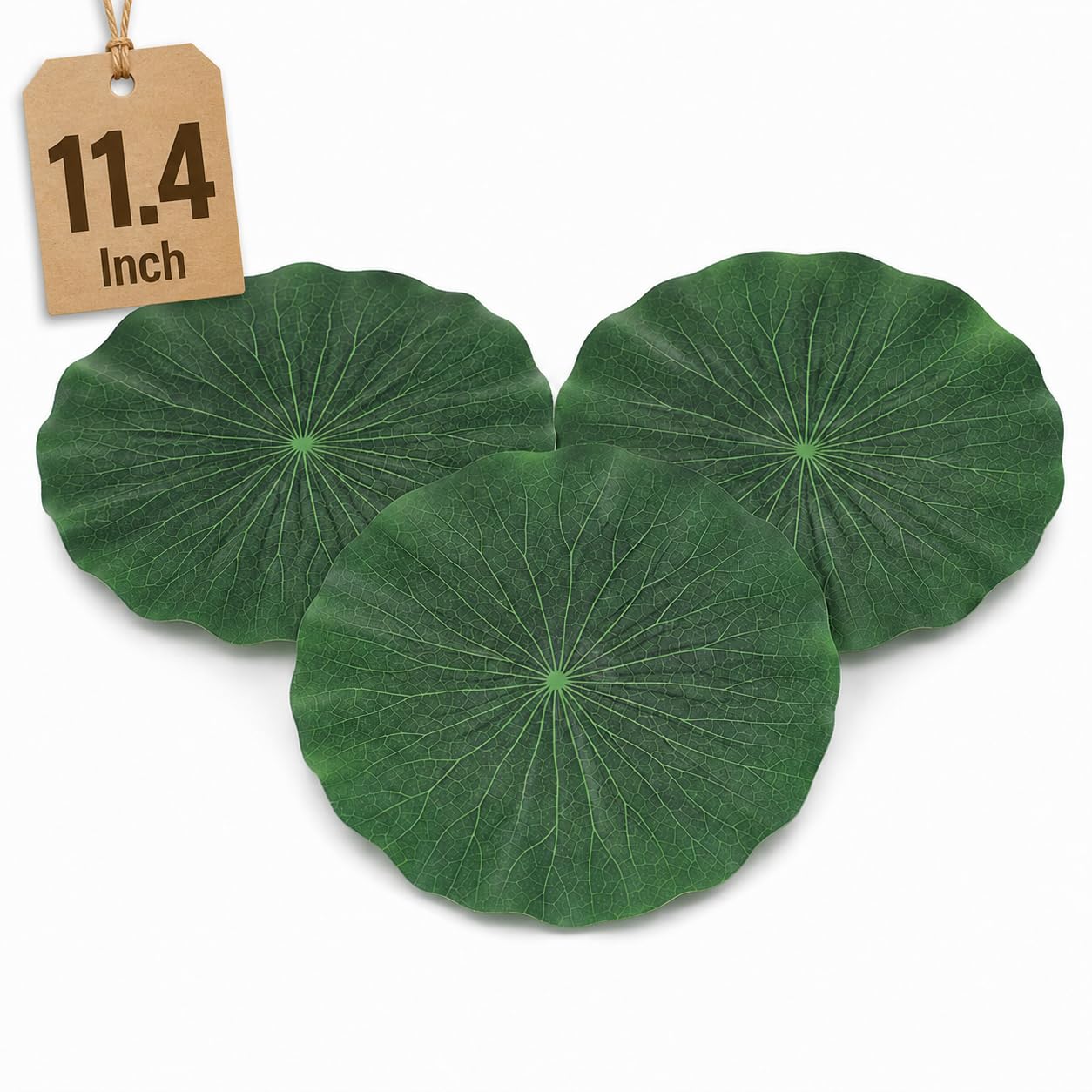 DOITOOL Lily Pads for Ponds, Artificial Floating Lotus Leaves 3 Realistic Lily P