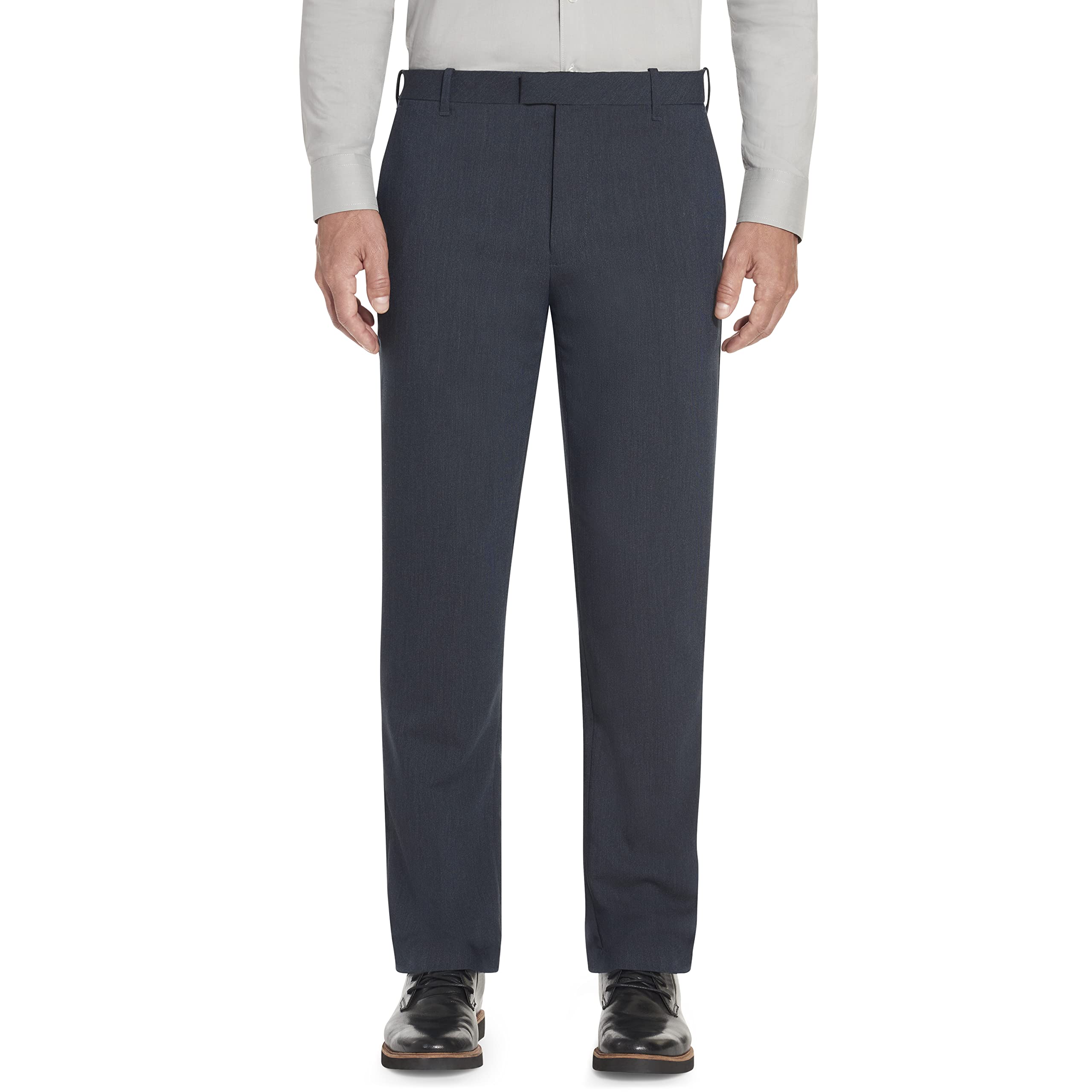 Van Heusen Mens Slim Fit Stretch No Pleat Pants