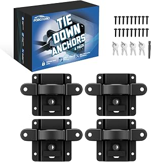 Custom Fit for Tie Down Anchors Ford F150 F250 F350 &Raptor 2026 2025-2015 (Include Lightning) Truck Bed Tie Downs Car Accessories Replace# FL3Z-99000A64-B Bed Tie Downs for Truck-4 Pack