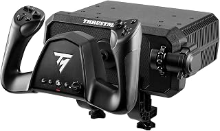 Thrustmaster TCA SKY YOKE – Yoke & Throttle – PS5, PC, iOS, Android | Flight simulation controller for beginners, first PS5 yoke, 7 axes, built-in trim wheel, rudder control