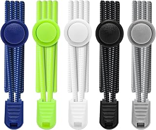 AIXMEET 5 pairs No Tie Shoe Laces for adults, Elastic Shoe laces,shoelaces tieless, no tie shoelace for kids