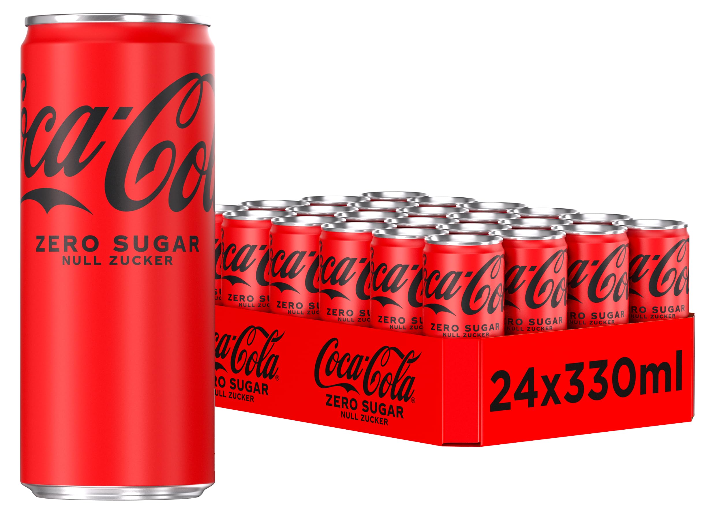 Coca-Cola Zero Sugar, Soft Drink without Sugar, Disposable Cans, 24 x 330 | Spar