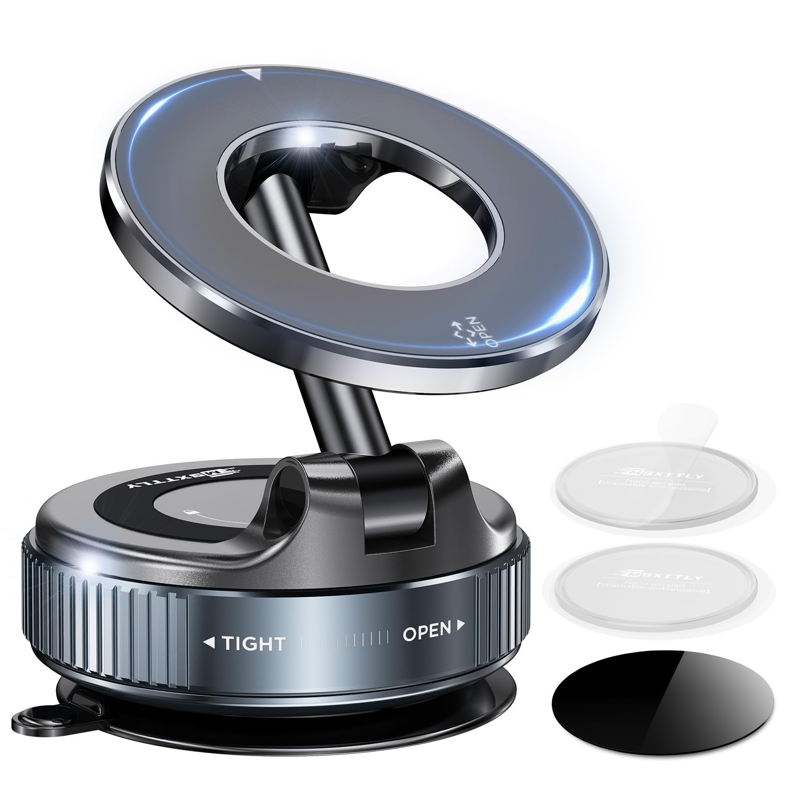 MSXTTLY for MagSafe Car Mount,Vacuum Magnetic Phone Holder for Cars,Vmag-S1 | [5