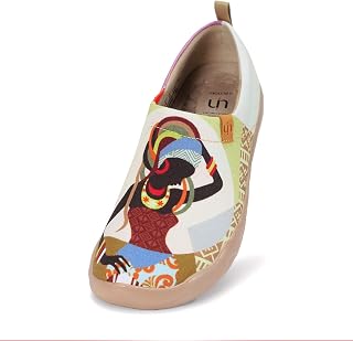 UIN Toledo Women's Lightweight Slip On Loafer Shoes Comfort Fashion Trainers Hiking Shoes Casual Travel Shoes Ethnic Style Theme