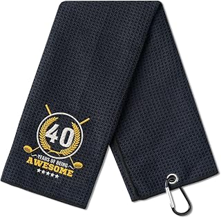 40th Birthday Gifts Golf for Men Golfer, Funny Golf Towels for Golf Lovers, Husband, Perfect for Dad, Boss, Grandpa for Birthday