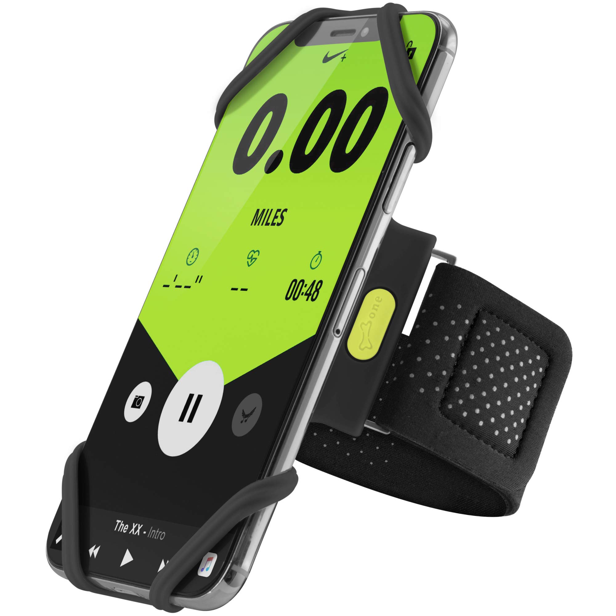 BONE Run Tie, Universal Running Phone Armband, Fits 20–25 cm Arms (S)