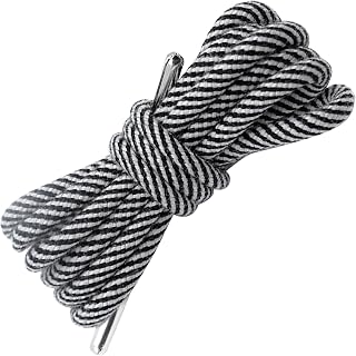 STURDY ROUND BOOT LACES - Durable metal spikes for athletic hiking (1 pair)