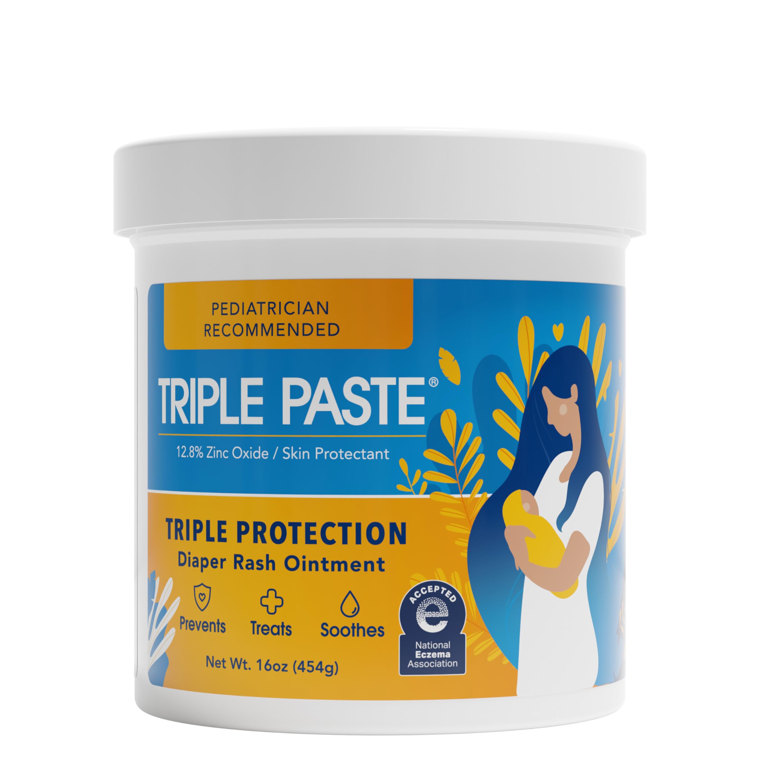 Triple Paste Diaper Rash Cream, Zinc Oxide Baby Ointment, 16 oz | Zinc oxide dai