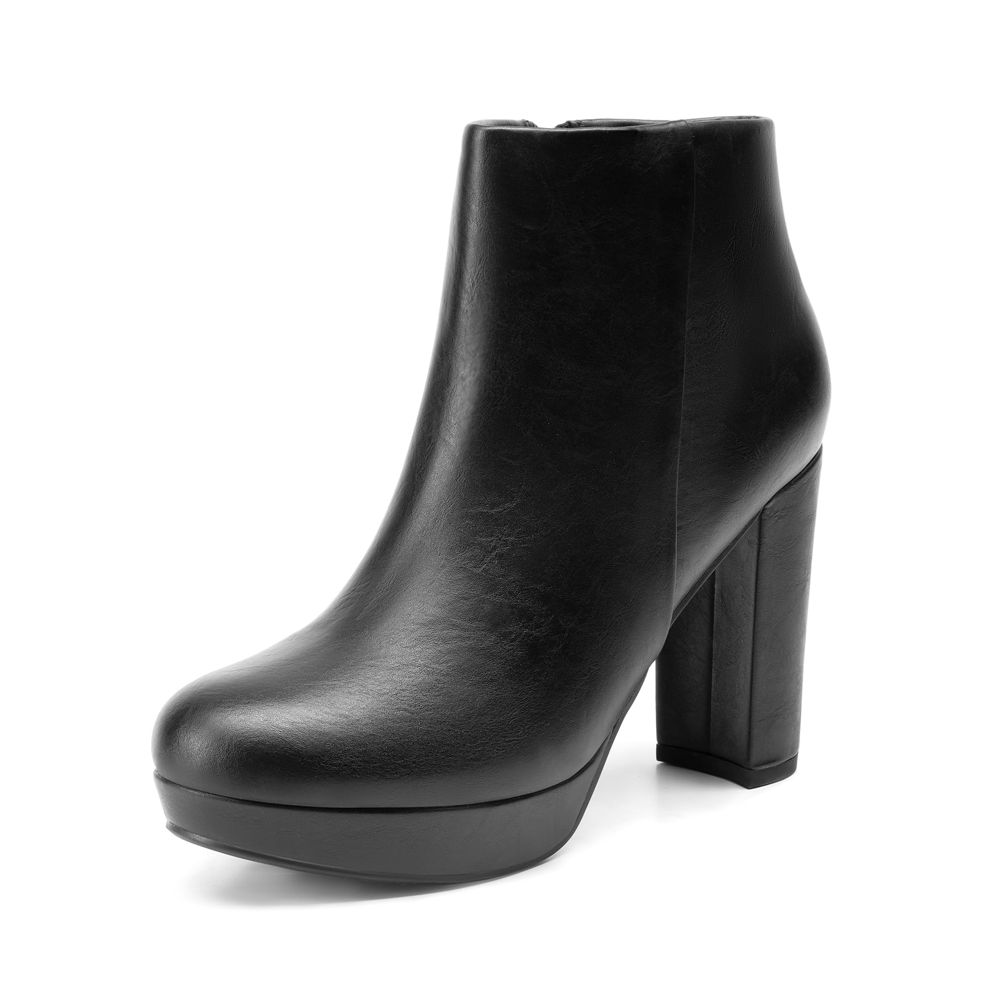 DREAM PAIRS Women's Stomp High Heel Ankle Boots