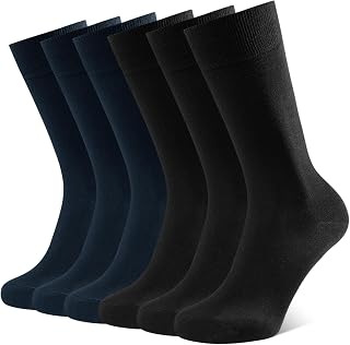 CLOSEMATE Mens Dress Socks Business Cotton 6P