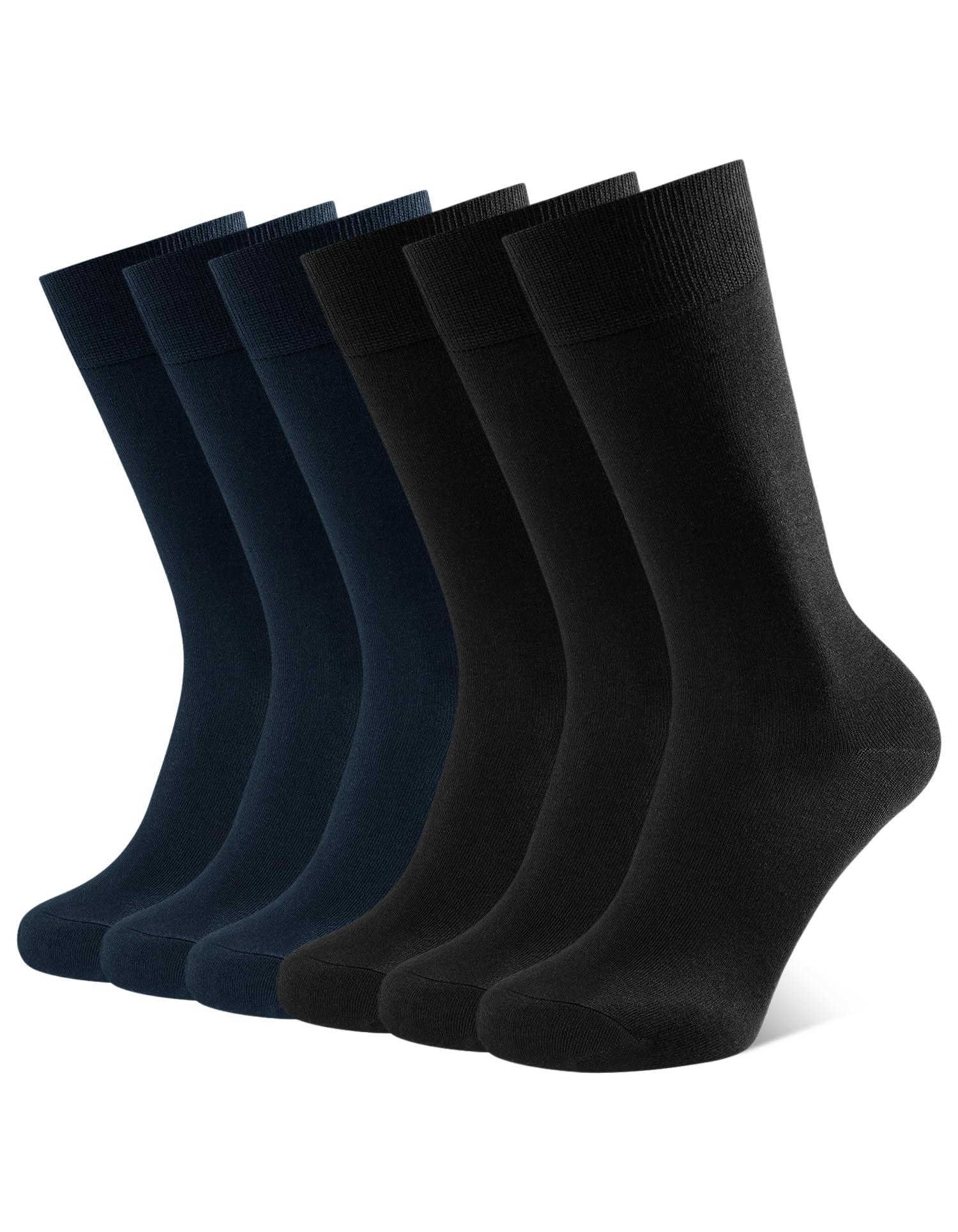 CLOSEMATE Mens Dress Socks Business Cotton 6P