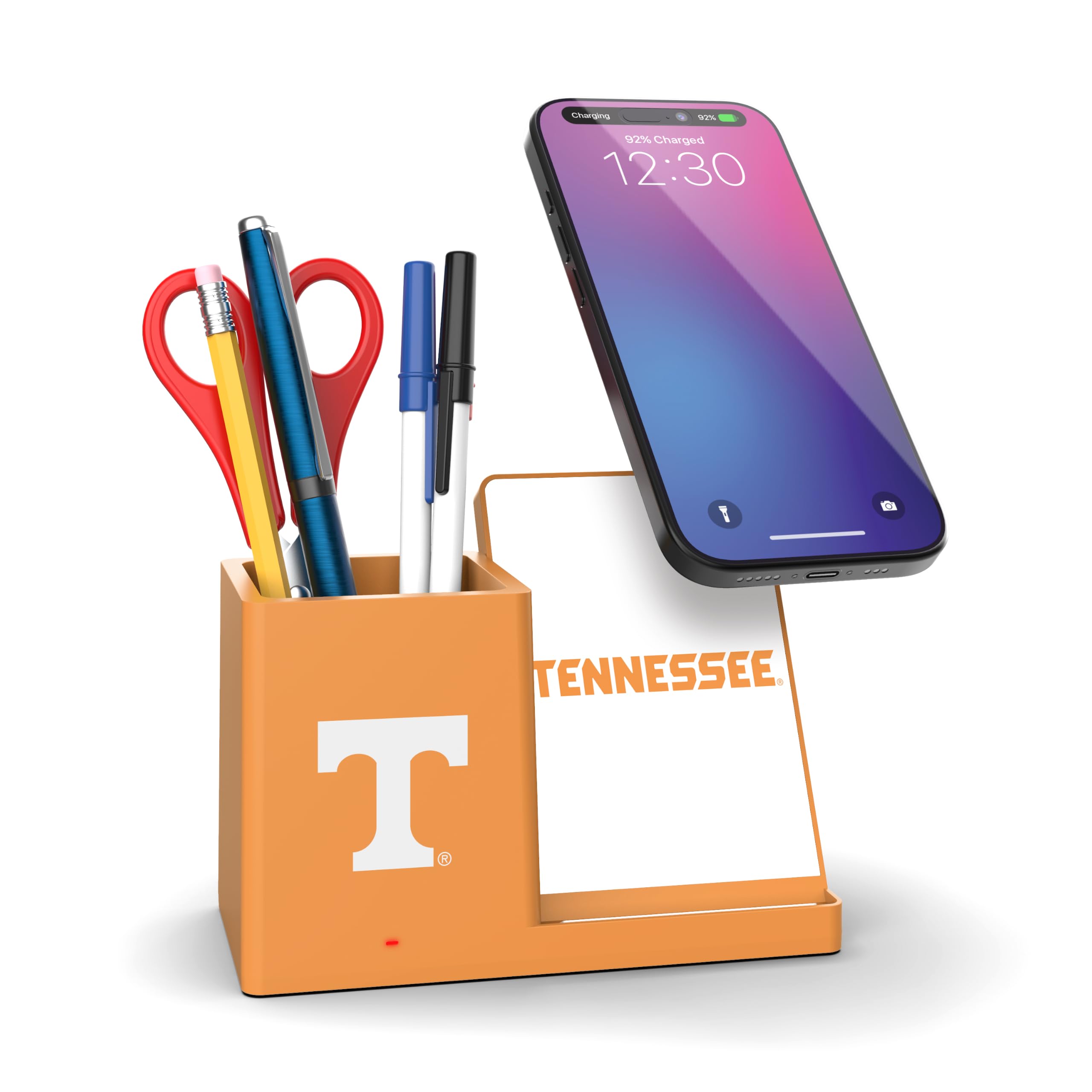SOAR NCAA Wireless Cell Phone Charging Stand and Desktop Organizer