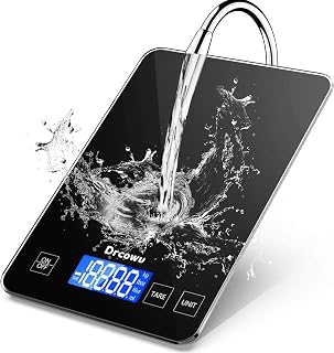 Large Kitchen Food Scales 15kg, Large LCD Display, 1g/0.1oz Accuracy