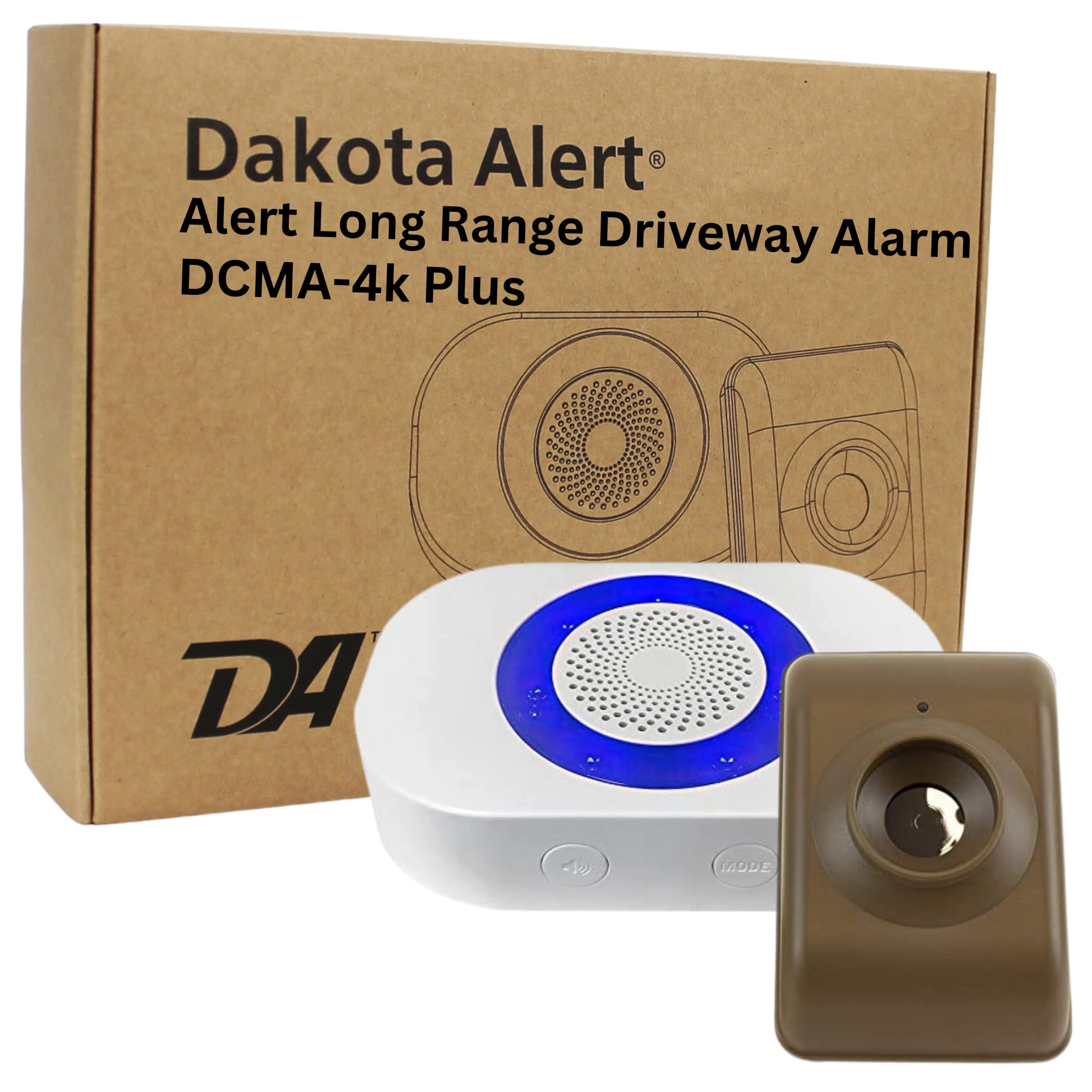 Dakota Alert Wireless Driveway Alarm DCMA-4K Plus 1-Mile Motion Sensor Kit | Mot