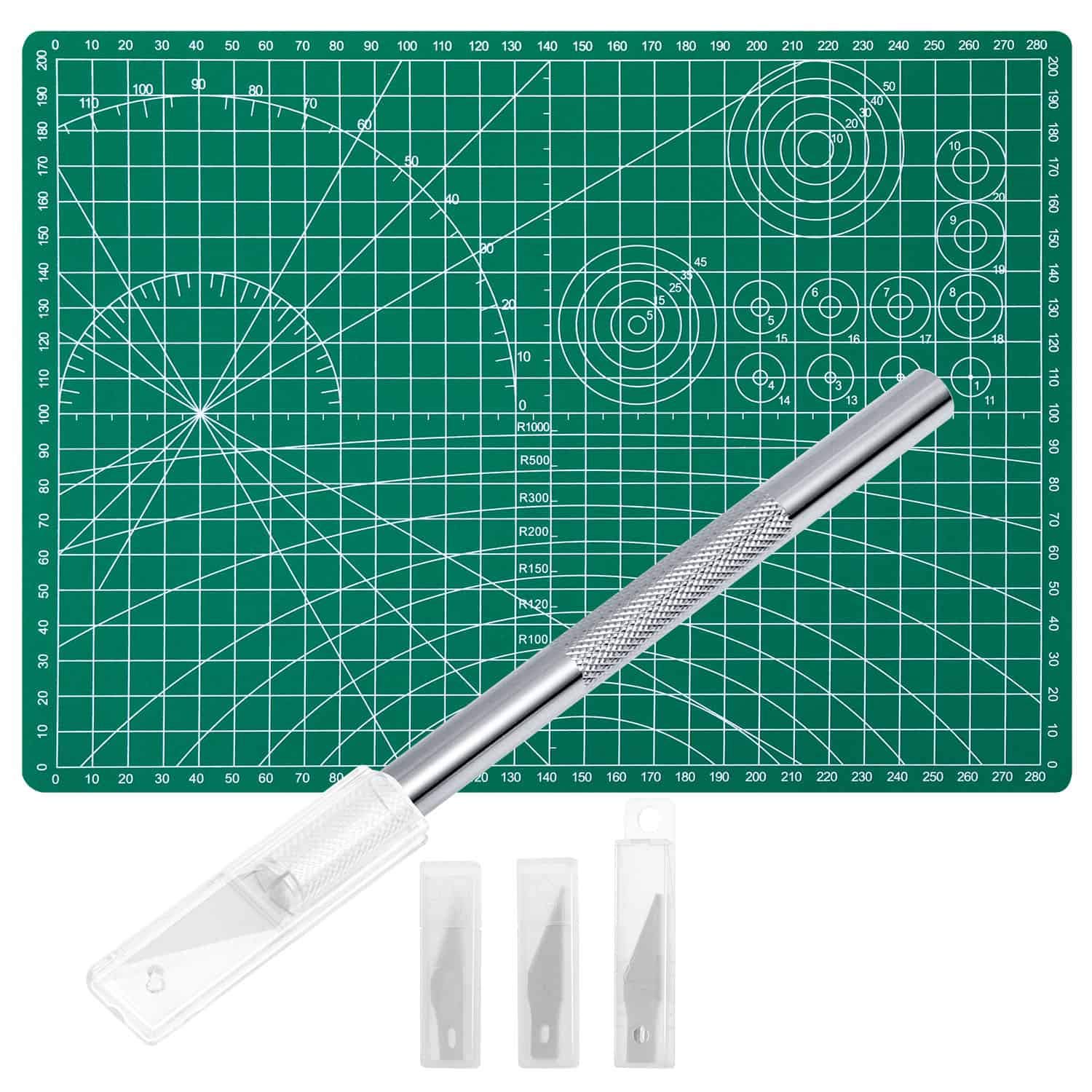 Anezus Craft Knife Precision Cutter and Self Healing Cutting Craft Mat Hobby Kni