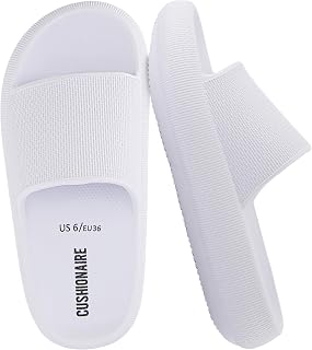 CUSHIONAIRE Women's Feather Cloud Recovery Slide Sandal + Comfort
