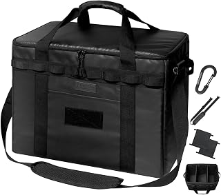 Tokyo Camp Soft Container, Storage Box, 10.6 gal (37 L), Large Capacity, Lightweight, 2.2 lbs (1 kg), Water Repellent, Foldable, For Outdoor Activities, Camping, Car Storage, Gear, Firewood Storage, Black