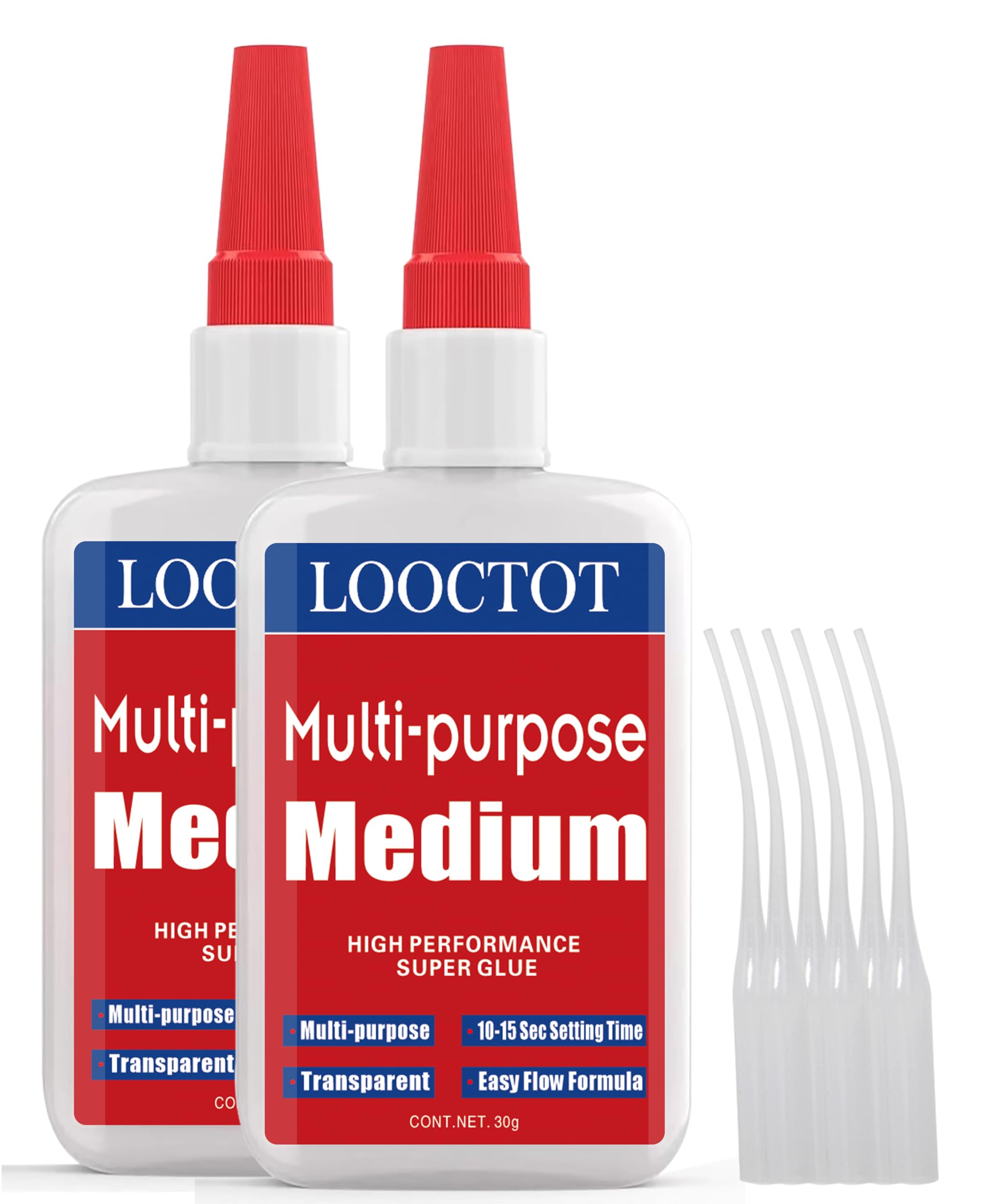 60g Medium CA Glue Premium Glue for Wood,Metal,Model Kit,Home Repair,DIY | Multi
