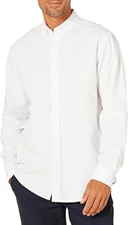 Amazon Essentials Men's Standard Fit Long Sleeve Oxford Shirt 100% Cotton