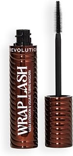 Revolution Wrap Lash Tubing Mascara, Brown | Smudge-Proof & Water-Resistant for Length & Volume, Vegan & Cruelty-Free, 8.5ml