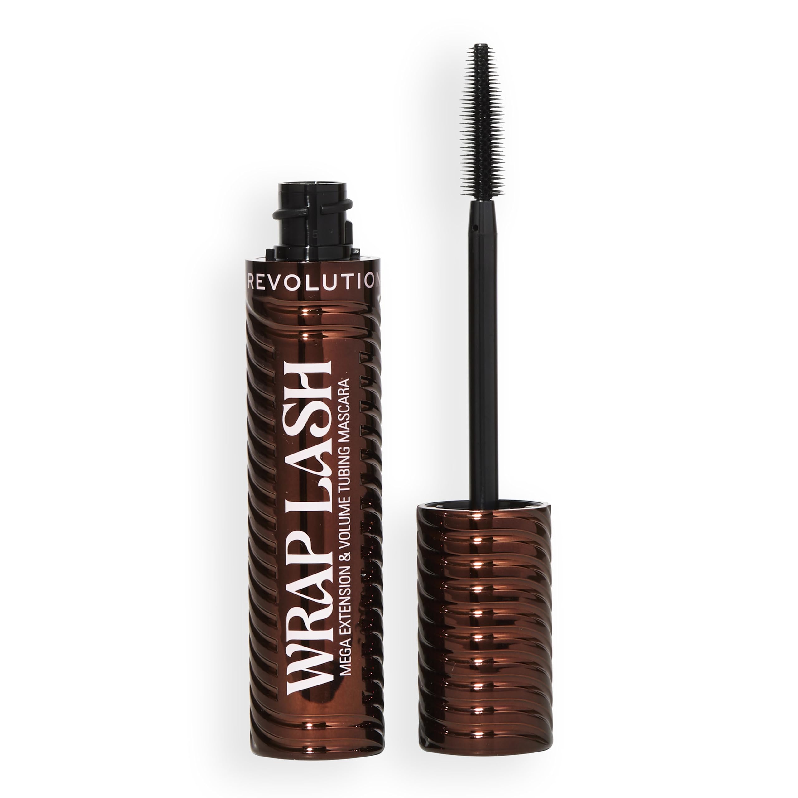 Revolution Wrap Lash Tubing Mascara, Brown | Smudge-Proof & Water-Resistant for 