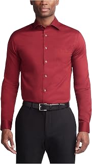 Van Heusen Men's Van Heusen Men's Dress Shirt Regular Fit Ultra Wrinkle Free Flex Collar Stretch Solid