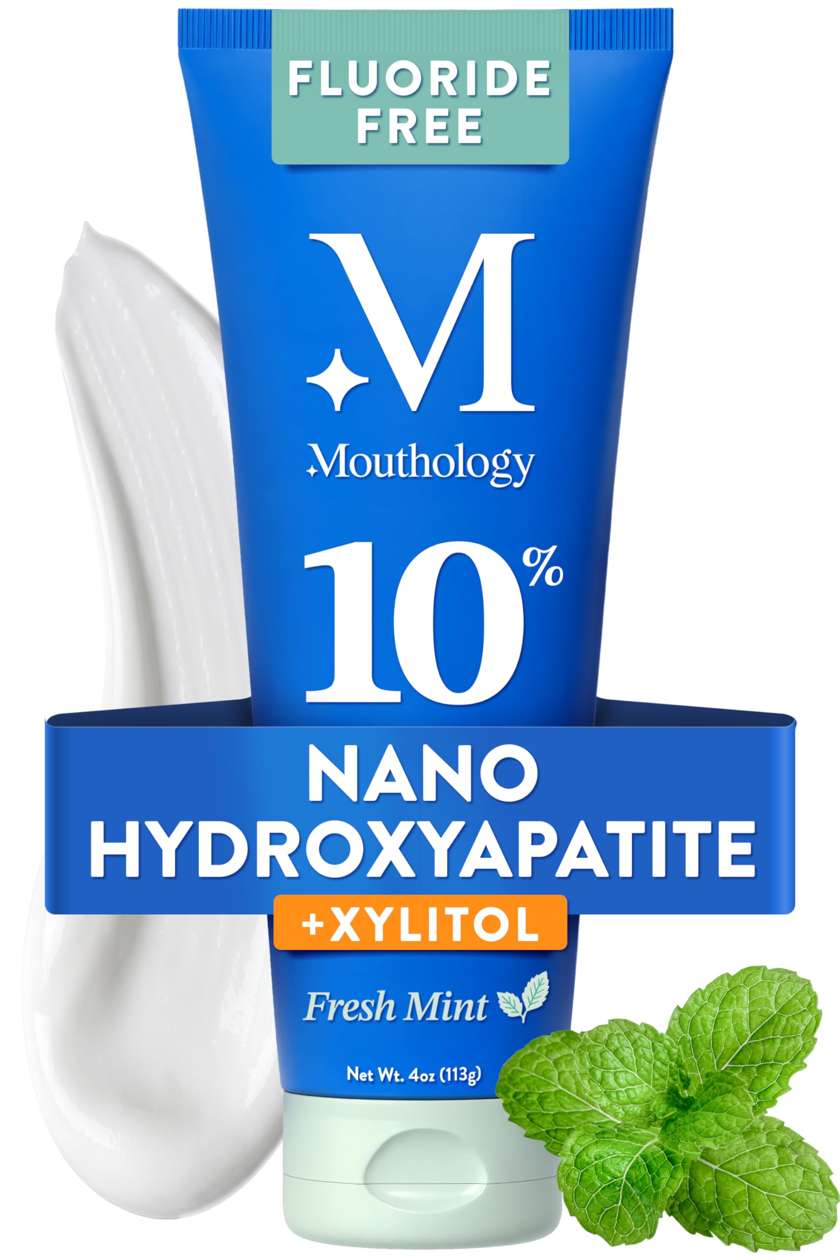 Mouthology 10% Nano Hydroxyapatite Toothpaste Fluoride Free, Whitening*, Rod Sha