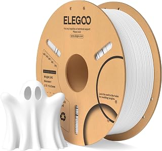 ELEGOO PLA Filament 3D printer 1.8 mm White 1 kg | Dimensional accuracy +/- 0.02 mm, for most 3D printers