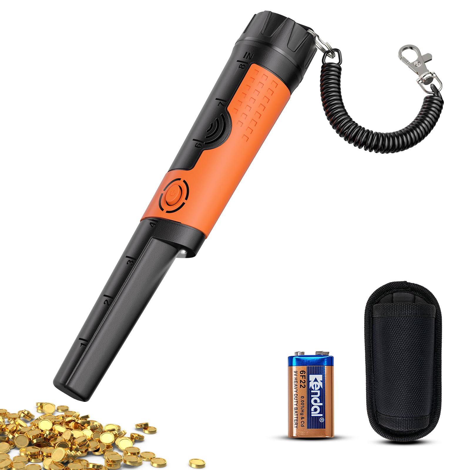 SUNPOW Metal Detector Pinpointer for Adults & Kids - Waterproof Handheld Pin Poi
