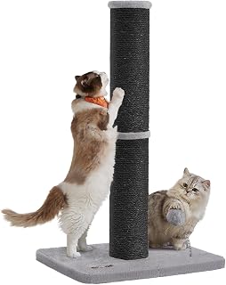 Feandrea Cat Scratcher Pole, Sisal, 85cm, Thick, Ink Black, PCA041B01
