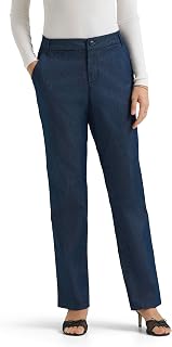 Lee Women's Wrinkle Free Relaxed Fit Straight Leg Pant