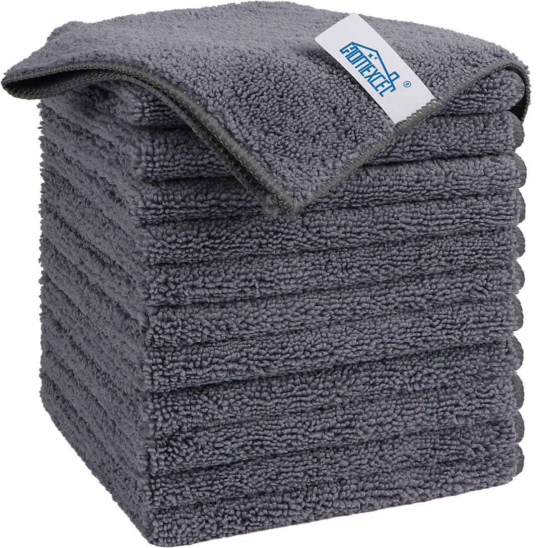HOMEXCEL Microfiber Cloths 12-Pack Dishcloths/Washing Towels/Counter Wipes Kitch