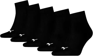 PUMA Unisex Quarter Plain Socks Unisex Adult (Pack of 5)
