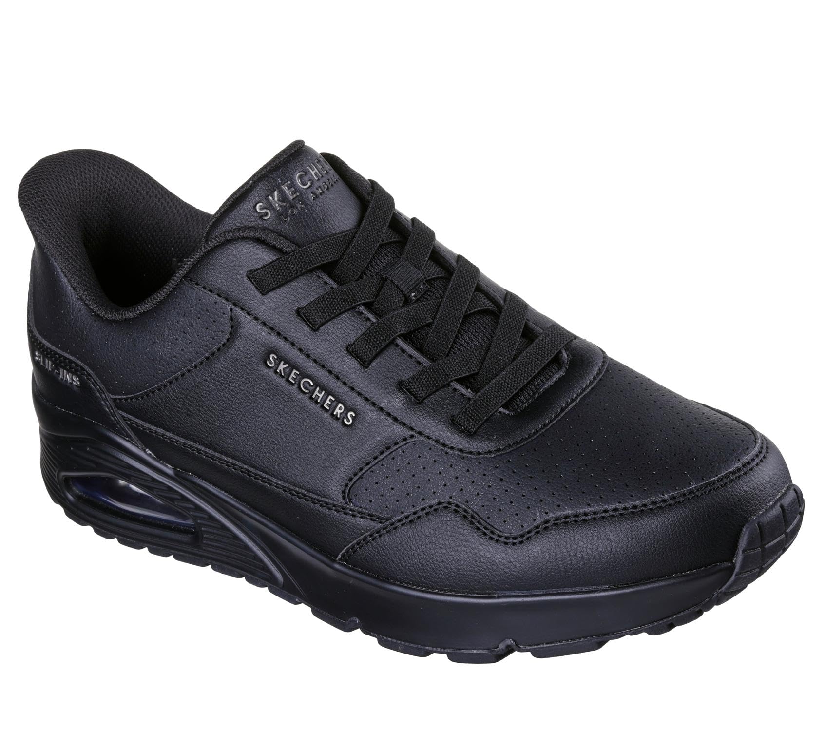 Skechers Slip-ins: Uno - Banksia Luxe Code 183023-BBK Black Men's Shoes