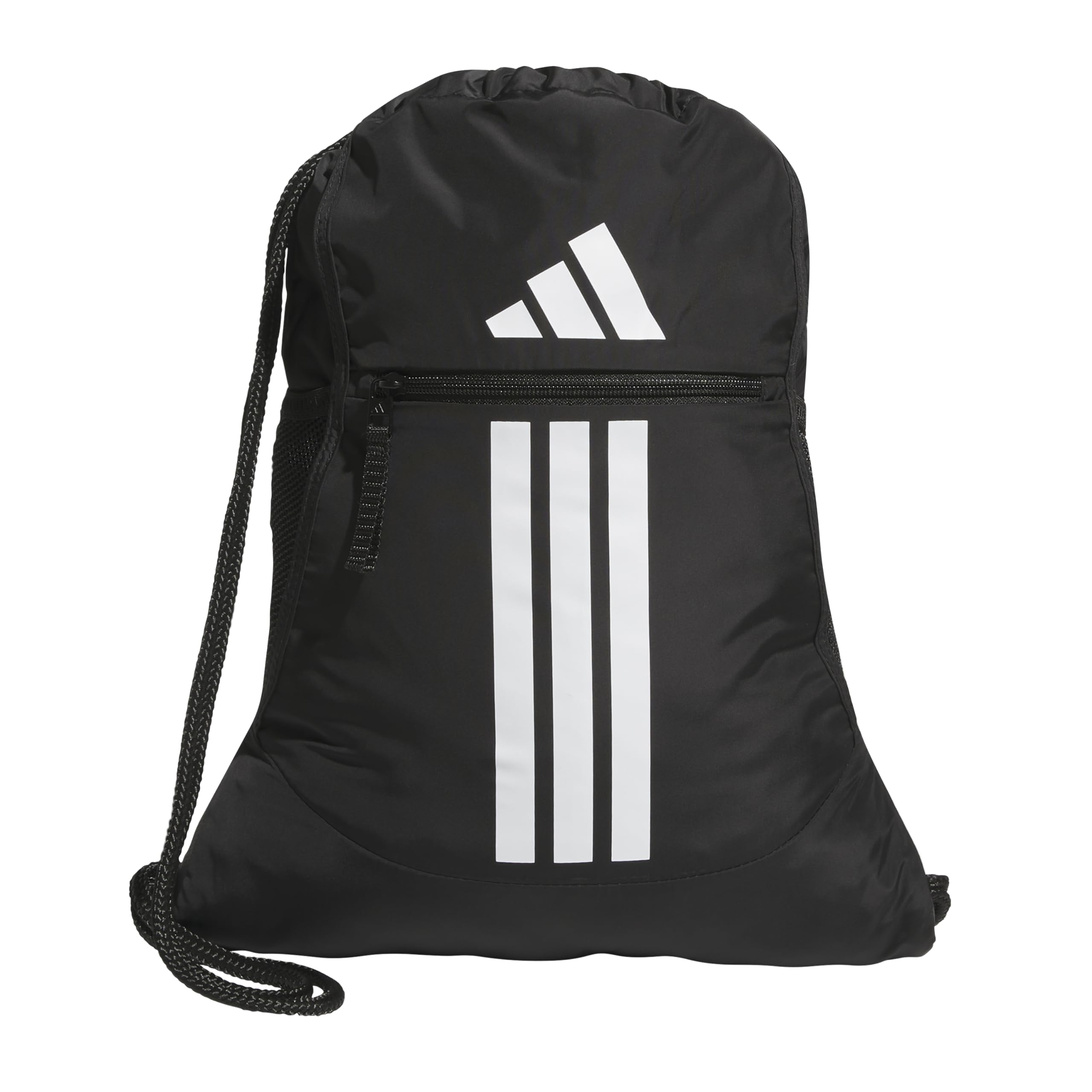 adidas Alliance Sackpack – Drawstring Backpack for Sports, Small Gym Bag, Black/