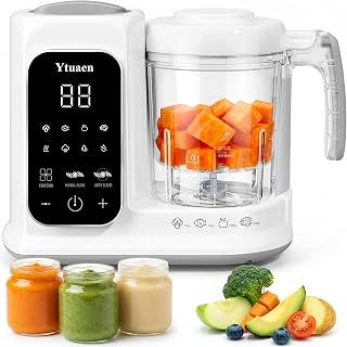Baby Food Maker with Large Steam Basket Onestep Baby Food Processor Steamer with Steam &amp; Grinding, Auto Cooking Self-Cleaning &amp; Sterili-zing, BPA-Free for Healthy Homemade Baby Food