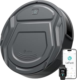 Lefant M210 Pro Robot Vacuum Cleaner, 6 Cleaning Modes, 200 Mins Runtime, 4000Pa Suction, SmartSense Technology, Grey