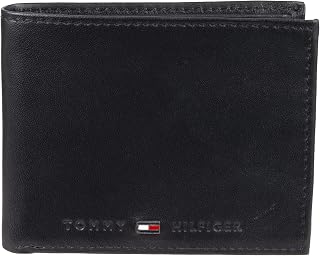 Tommy Hilfiger Men's Leather Orson RFID Bifold Wallet with Removable Passcase
