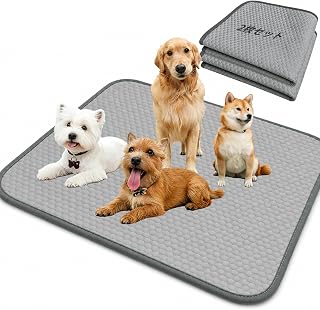 Washable Pet Sheets, Pet Urine Mat, Super Absorbent, Anti-Slip, Dog and Cat Toilet Mat, Pet Toilet Underlayment Mat, Waterproof/Deodorizing/Quick Drying, Reusable, Washable, Leak Proof, Medium